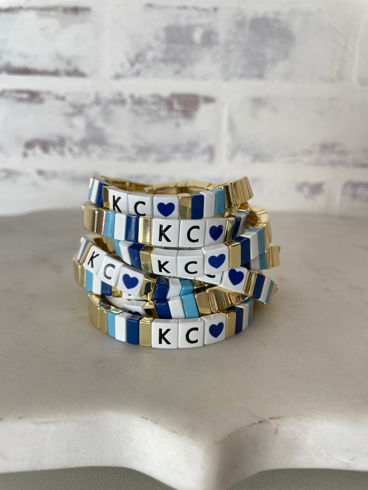Kansas City Royals Tile Stretch Bracelets