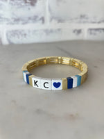 Kansas City Royals Tile Stretch Bracelets