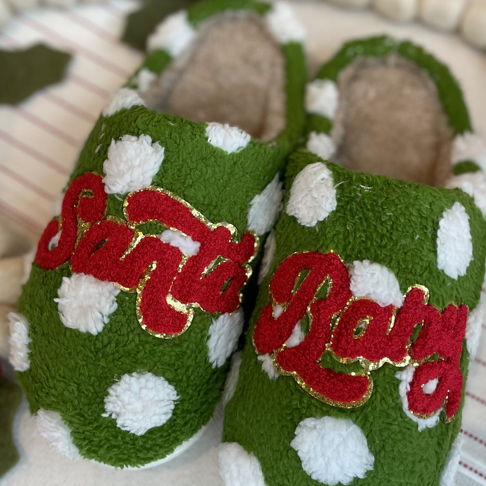 Santa Baby Fuzzy Slippers