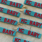 KC Baby Kansas City Current Beaded Keychain