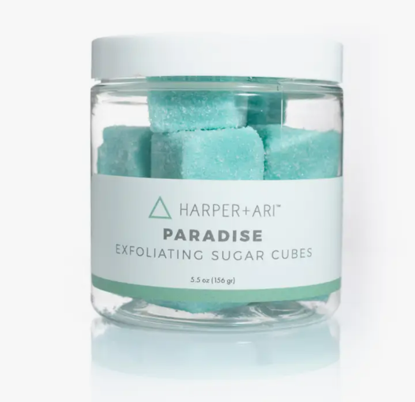 Warning: these smell good enough to eat (but please don't!).  One cube will exfoliate and nourish the entire body. To use take a single cube with you in the shower or bath and gently massage over wet skin. (we like to break the cube up in our hands first with a little water!) Concentrate on any rough patches. Recommended use is twice a week, or whenever you need a little extra pampering.  These are for body only. Contains 10 exfoliating sugar cubes. 5.5 ozs.