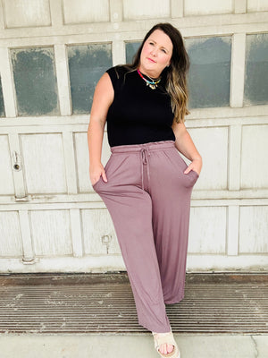 Forever Comfy Drawstring Wide Leg Pants