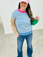 Colorblock Striped Sweater