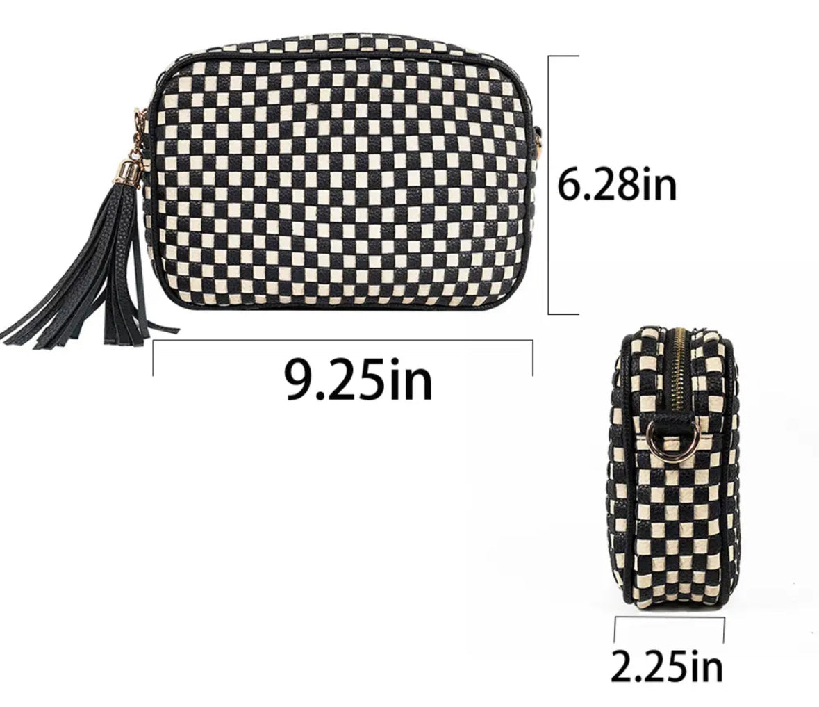 バッグ an/eddy Hand-knitted bags Kate Spade Ostrich Embossed Leather Chain Shoulder Bag WOC