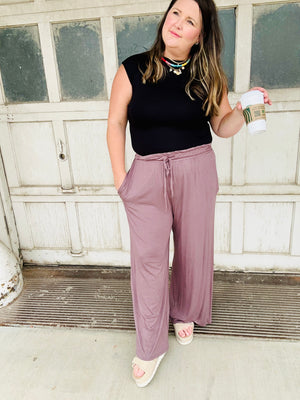 Forever Comfy Drawstring Wide Leg Pants