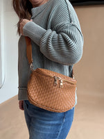 Birdie Saddle Checkered Crossbody Bag