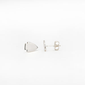 Arrowhead Stud Earrings Silver