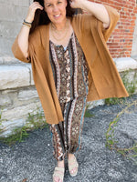 Wide Sleeve Open Front Cardigan