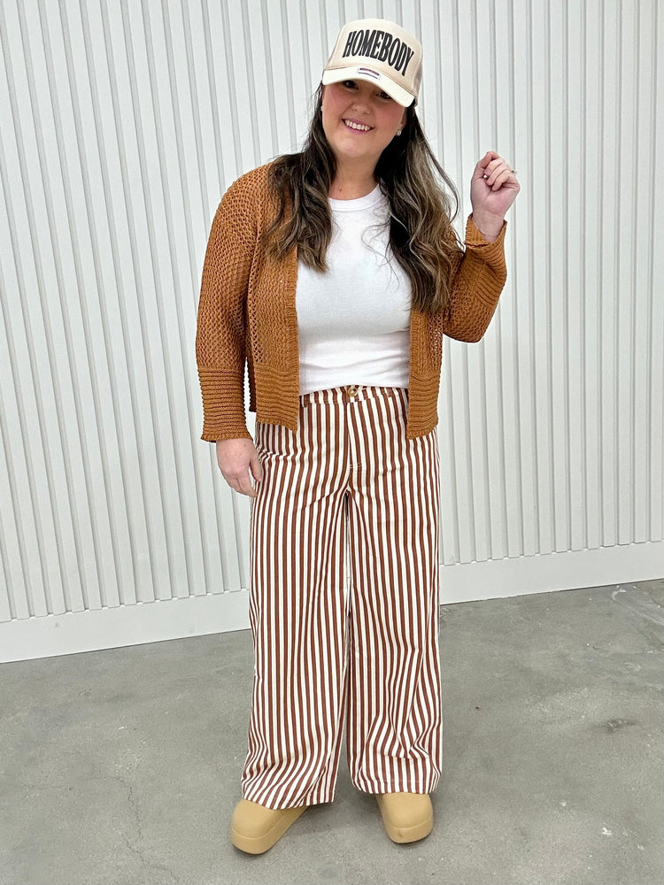 Striped Wide Leg Pants