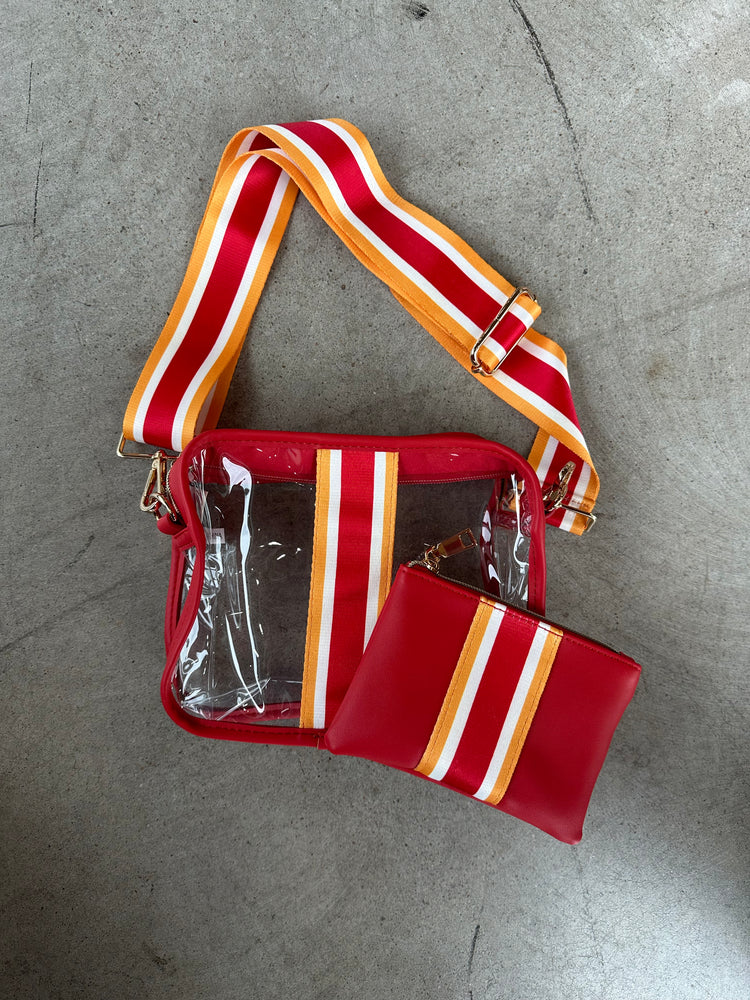 Clear Stadium Bag KC Chiefs Colors