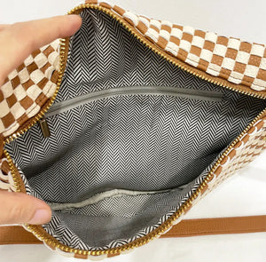 Dallas Woven Checkered Bum Bag