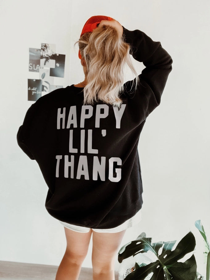 Happy Lil Thang Graphic Sweatshirt