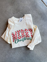 Merry Christmas Checker Tee