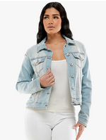 Destructed Stretch Denim Jacket