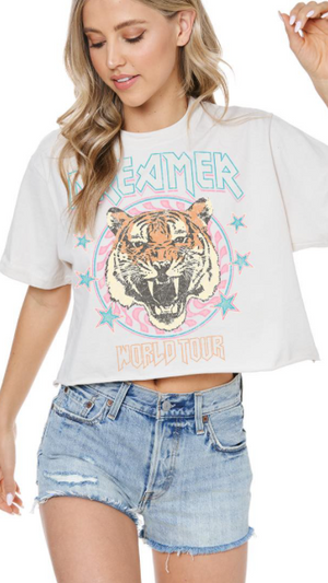 Dreamers Tiger Graphic Top