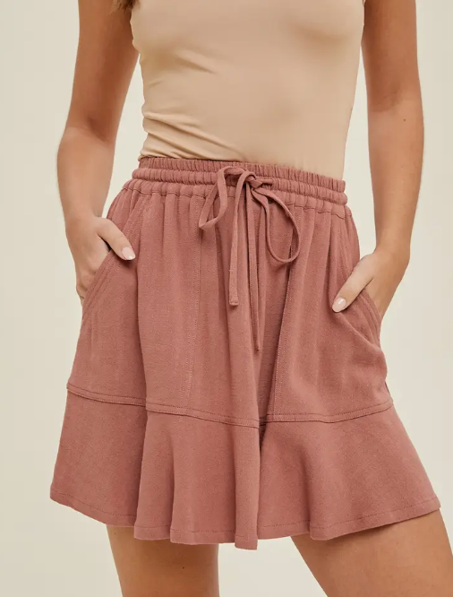 Burl Wood Mini Skirt