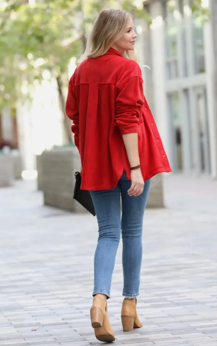 Red Fleece Jacket