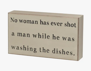 Washing Dishes Box Sign