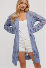 Open Knit Longline Cardigan