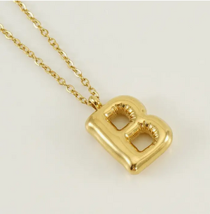 Gold Balloon Style Necklace