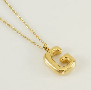 Gold Balloon Style Necklace