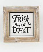 Trick or Treat and Eat, Drink & Be Thankful Reversible Sign