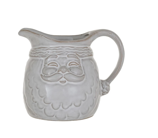 Stoneware Santa Shaped Creamer