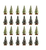 Flocked Mini Bottle Brush Tree