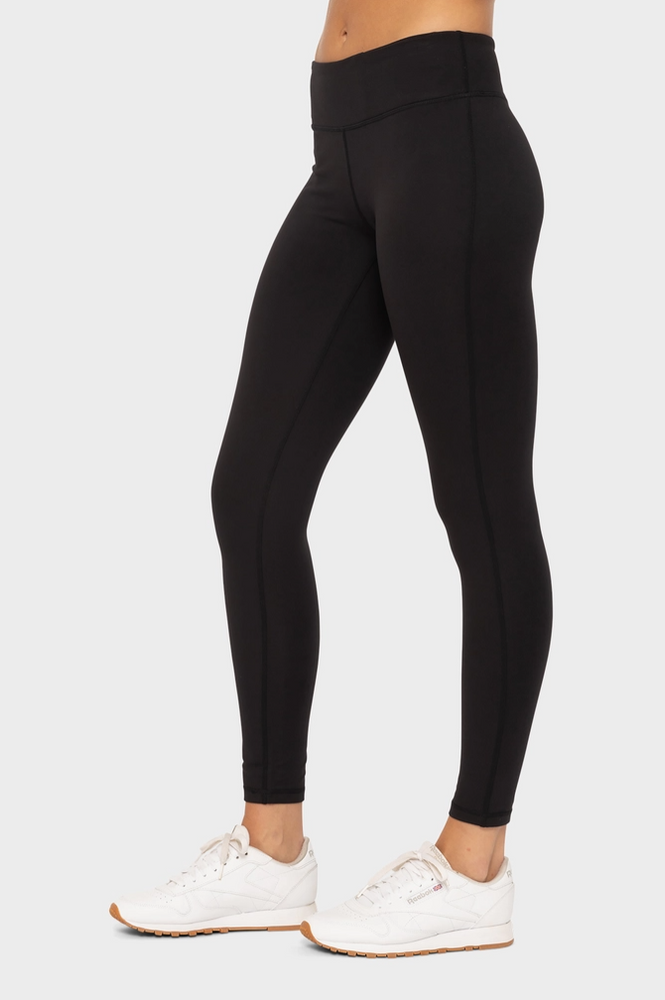 Essential Mid-Waist Leggings with Key Pocket