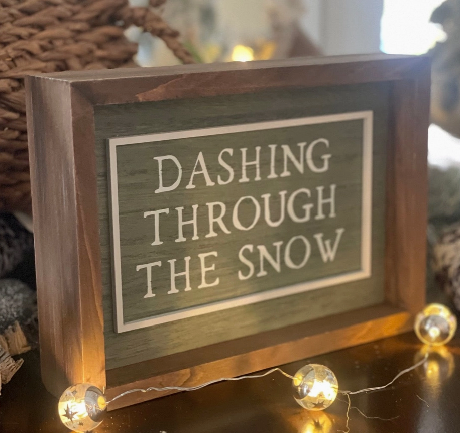 Elf/Dashing Laser Christmas Frame