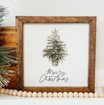 Merry Christmas Framed Sign