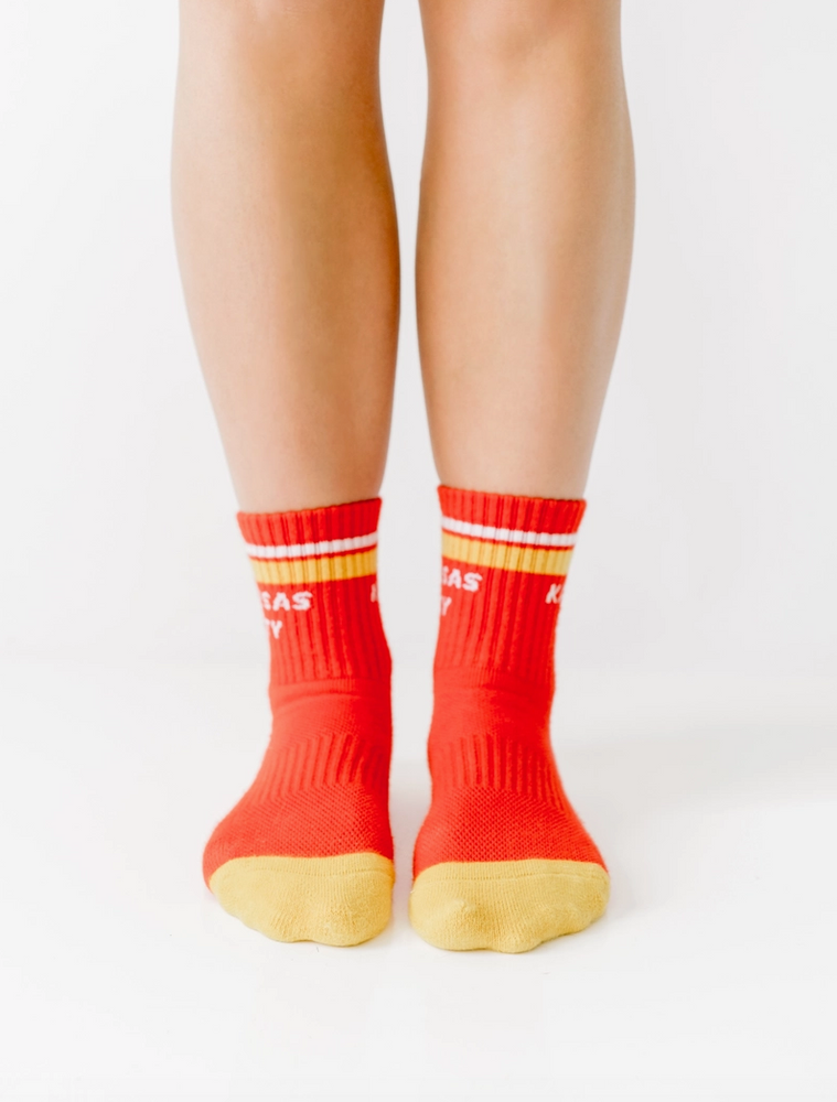 Kansas City Crew Socks - Red & Gold