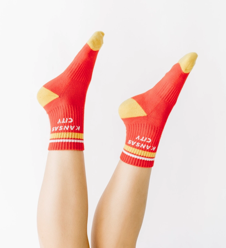 Kansas City Crew Socks - Red & Gold