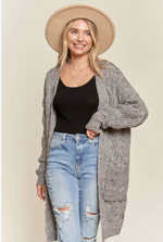 CABLE Knit Sweater Cardigan