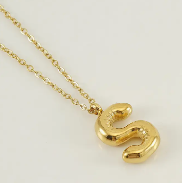 Gold Balloon Style Necklace