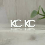 KC Stud Earrings Silver
