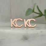 KC Stud Earrings Rose Gold