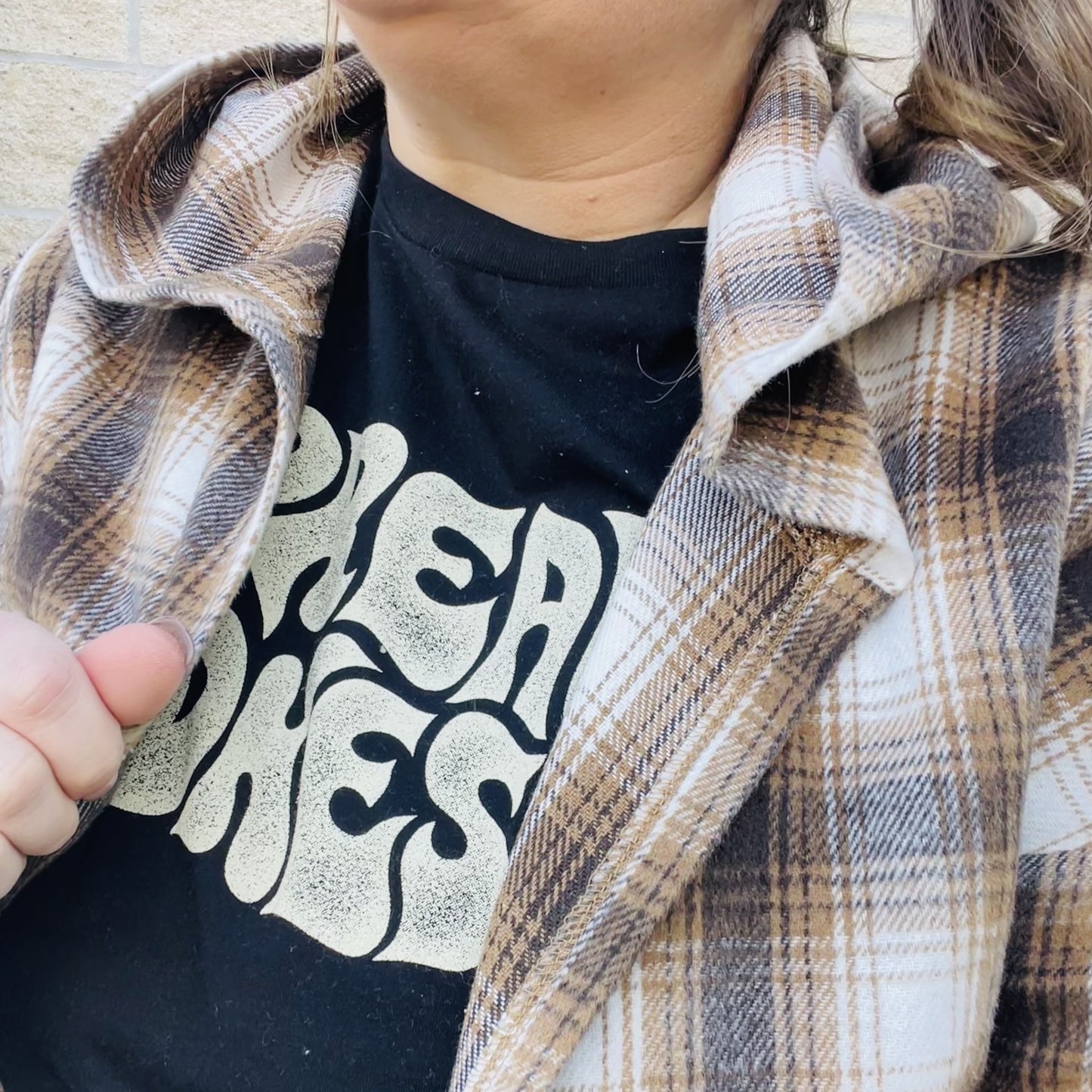 Looking for the perfect piece to keep you warm this season? Check out our Plaid Hooded Jacket! This cozy jacket is perfect for layering and will keep you comfortable all day long. The hood is great for chilly days or when you just want to add a little extra warmth. The brown plaid print is perfect for fall and the jacket is sure to become your new go-to piece.  Details Brown Plaid Lightweight Hooded Front Pockets Great for layering