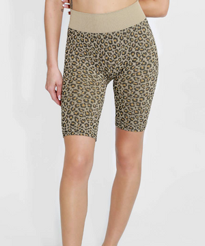 Leopard Biker Shorts