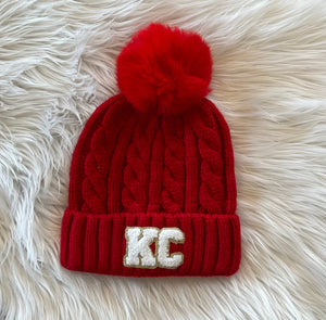 Chenille Patch Beanies