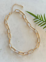 Unique Chain Link Gold Necklace