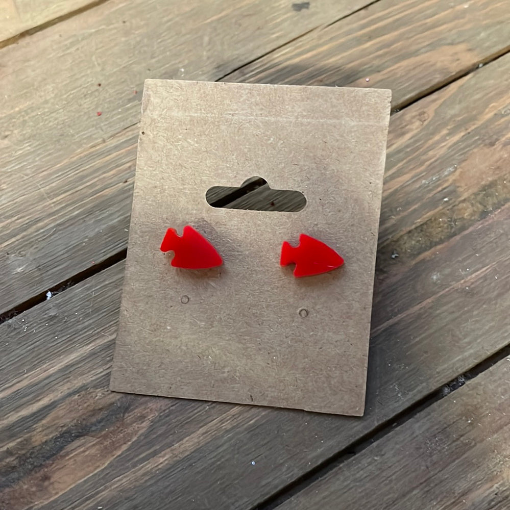 Dainty Arrowhead Stud Earrings